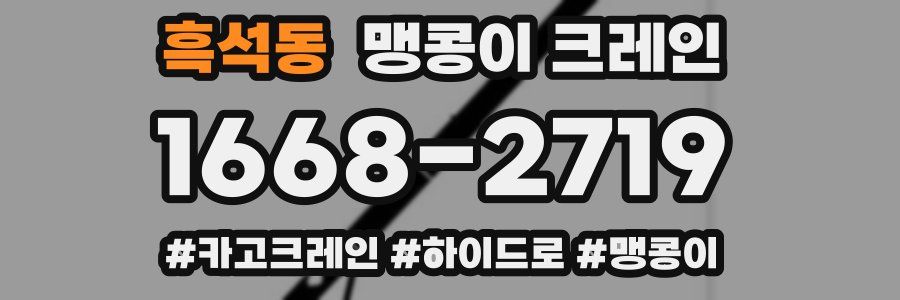 흑석동 맹콩이 크레인