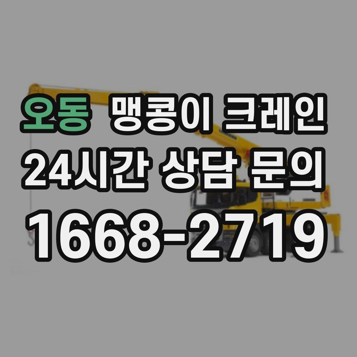 오동 맹콩이 크레인