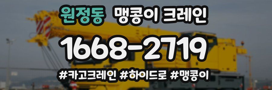 원정동 맹콩이 크레인