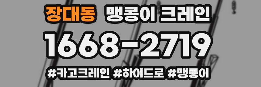 장대동 맹콩이 크레인