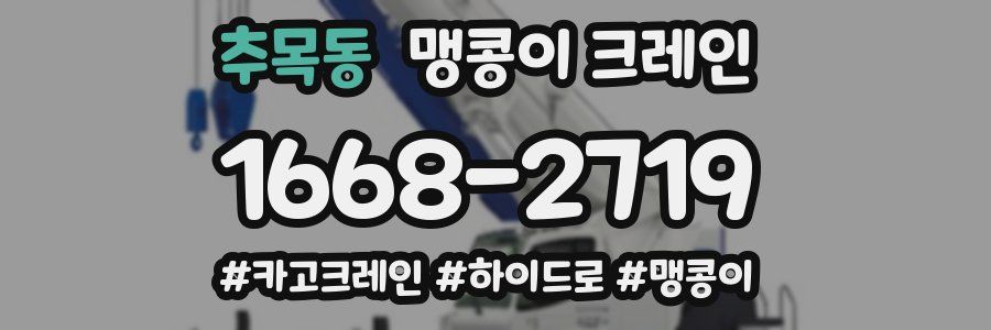 추목동 맹콩이 크레인