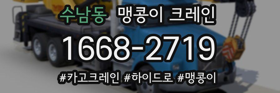 수남동 맹콩이 크레인