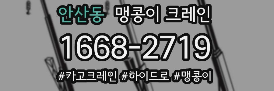 안산동 맹콩이 크레인
