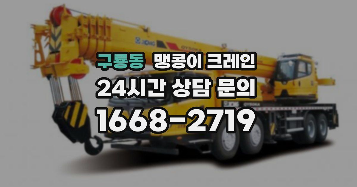 구룡동 맹콩이 크레인