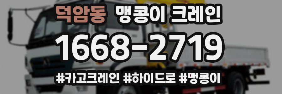 덕암동 맹콩이 크레인