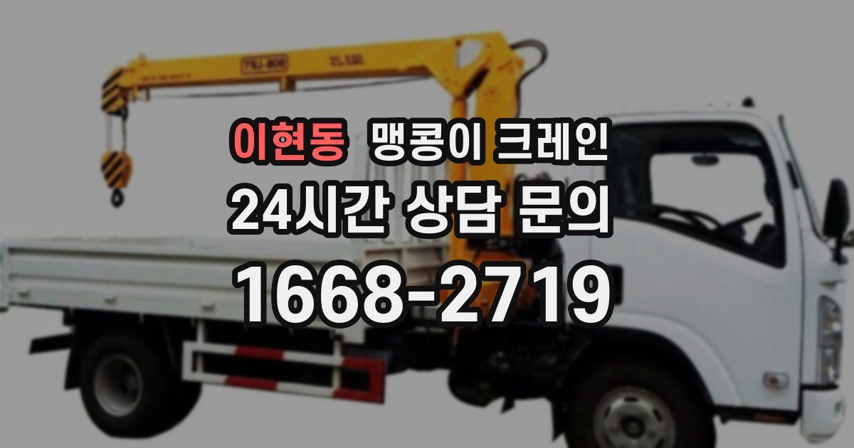 이현동 맹콩이 크레인