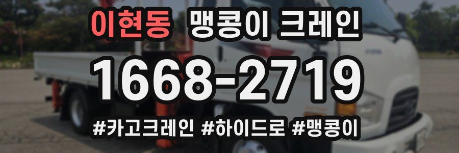 이현동 맹콩이 크레인