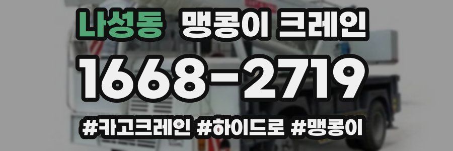 나성동 맹콩이 크레인