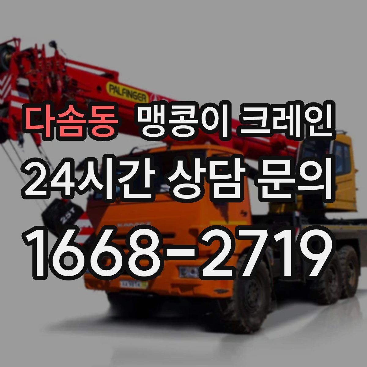 다솜동 맹콩이 크레인