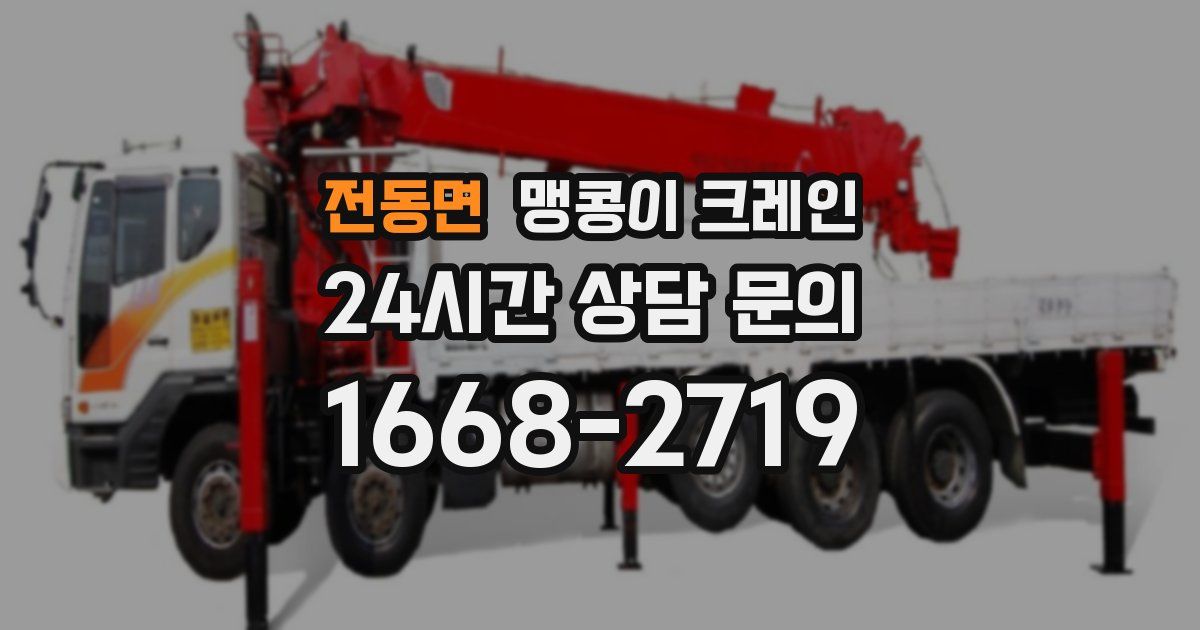 전동면 맹콩이 크레인