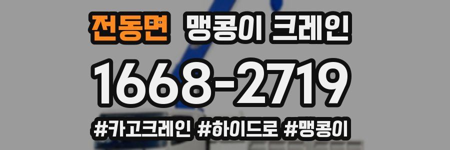 전동면 맹콩이 크레인