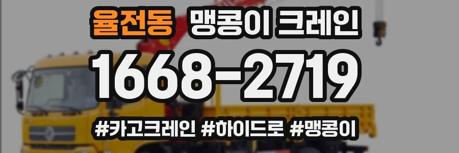 율전동 맹콩이 크레인