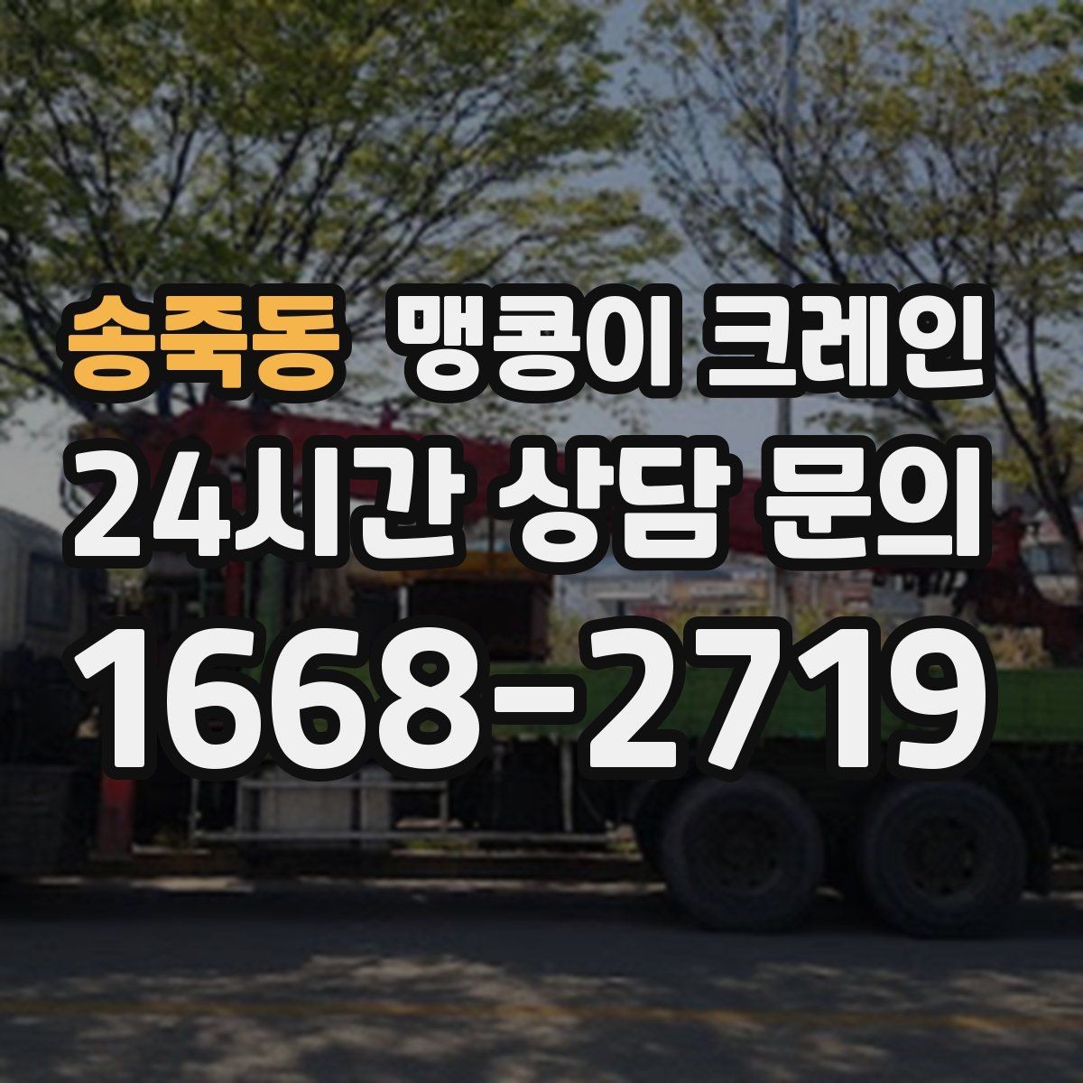 송죽동 맹콩이 크레인 병원·시설 작업에서 조심해야 할 점