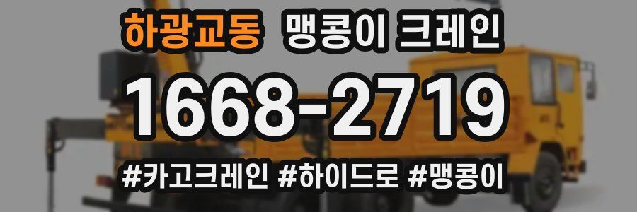 하광교동 맹콩이 크레인