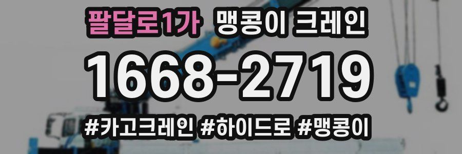 팔달로1가 맹콩이 크레인
