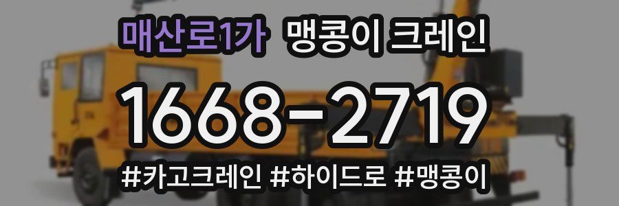 매산로1가 맹콩이 크레인