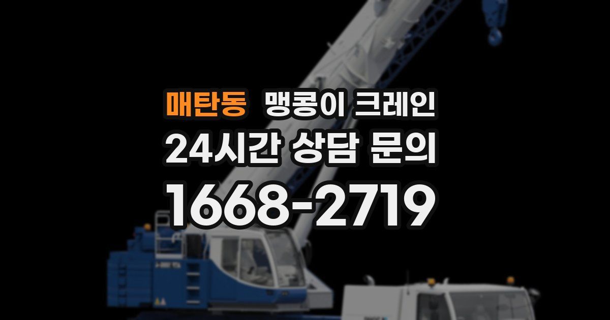 매탄동 맹콩이 크레인