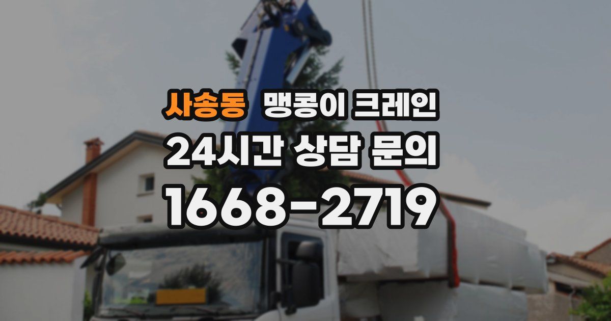 사송동 맹콩이 크레인