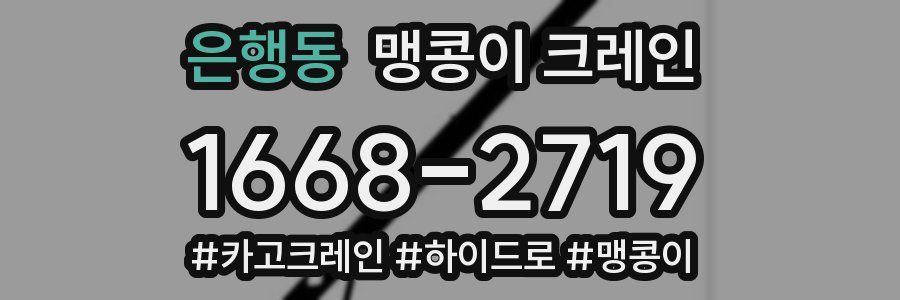 은행동 맹콩이 크레인