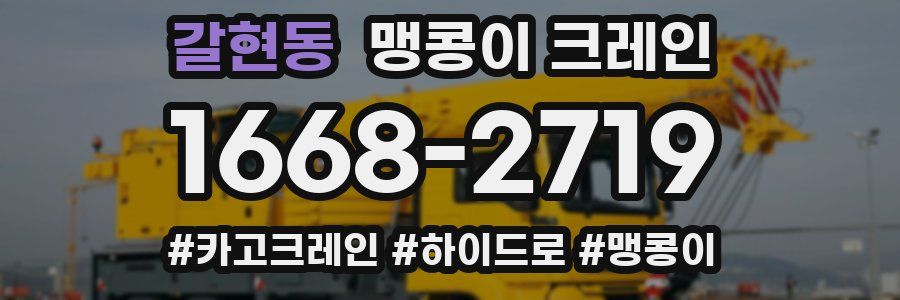 갈현동 맹콩이 크레인