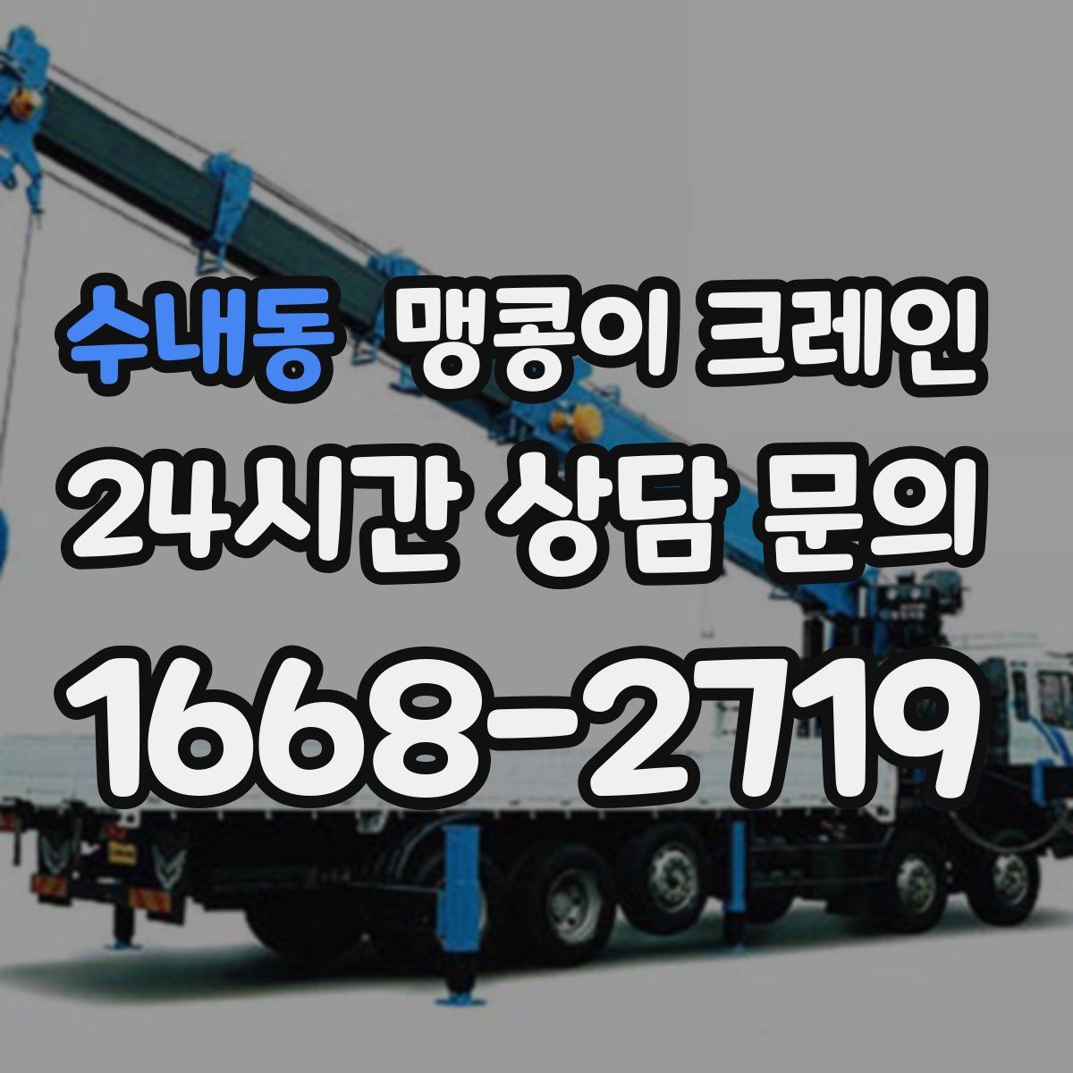 수내동 맹콩이 크레인