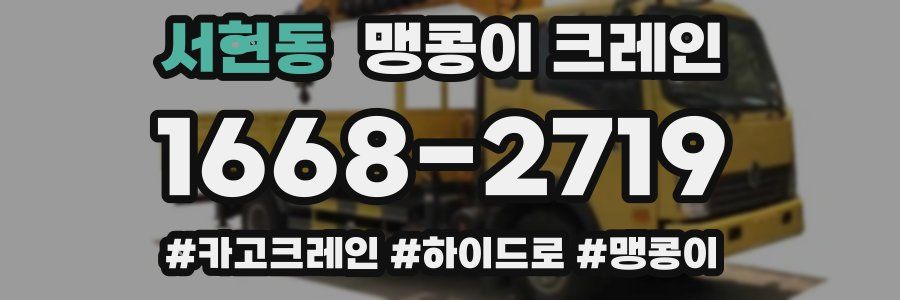 서현동 맹콩이 크레인