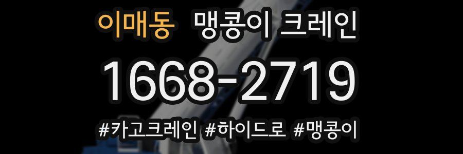 이매동 맹콩이 크레인
