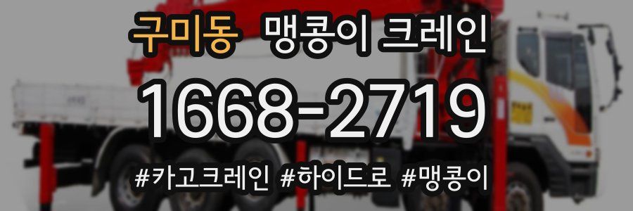 구미동 맹콩이 크레인
