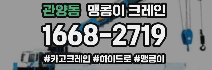관양동 맹콩이 크레인