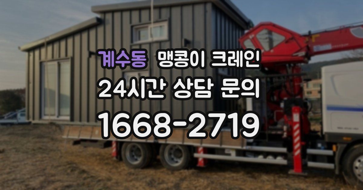 계수동 맹콩이 크레인