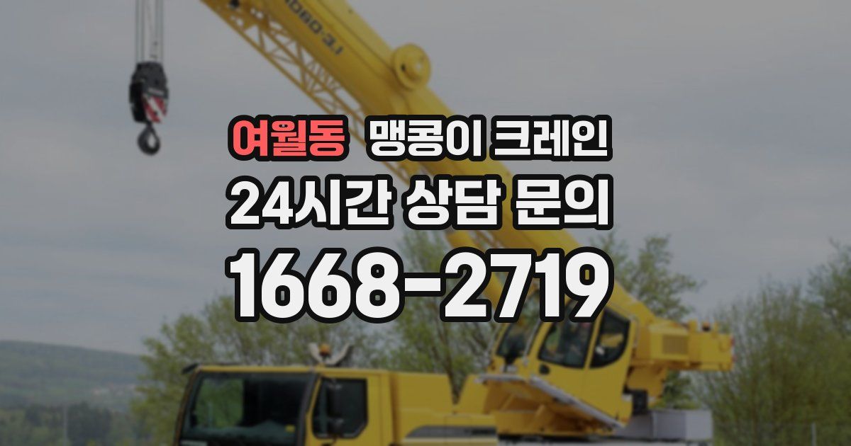 여월동 맹콩이 크레인