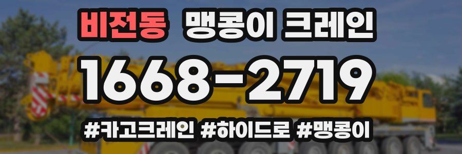비전동 맹콩이 크레인