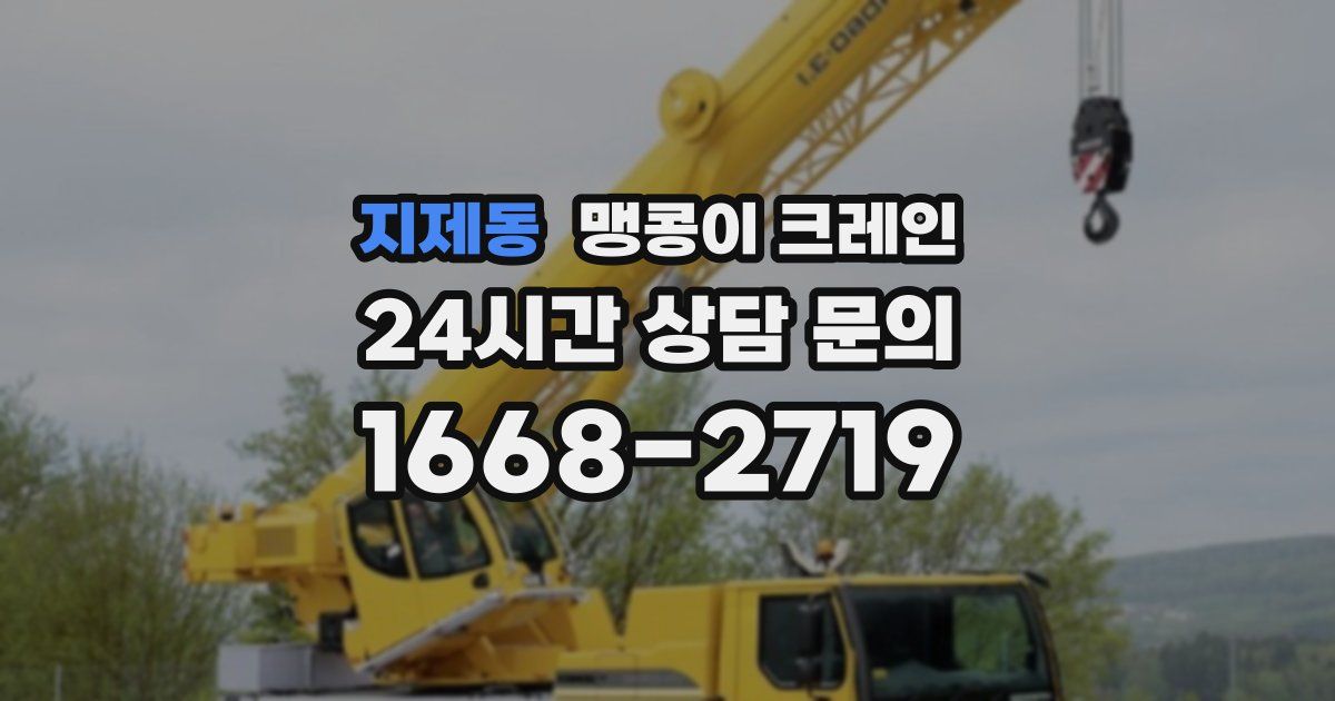 지제동 맹콩이 크레인