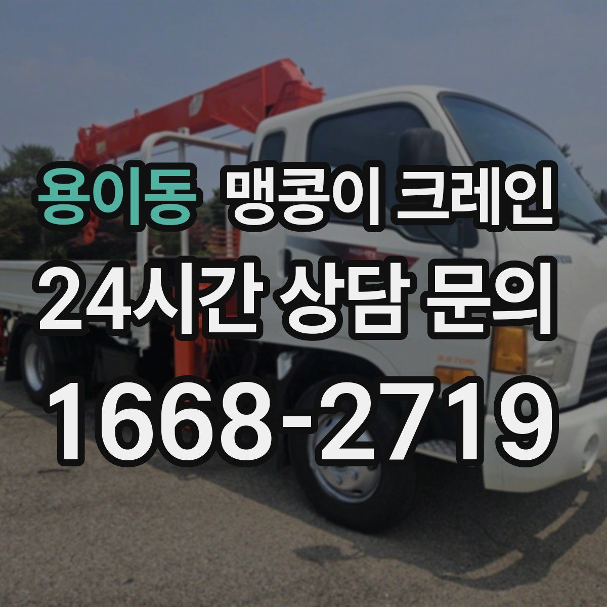 용이동 맹콩이 크레인