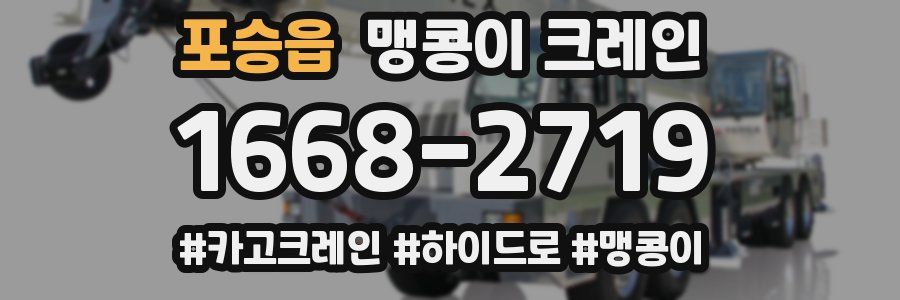 포승읍 맹콩이 크레인