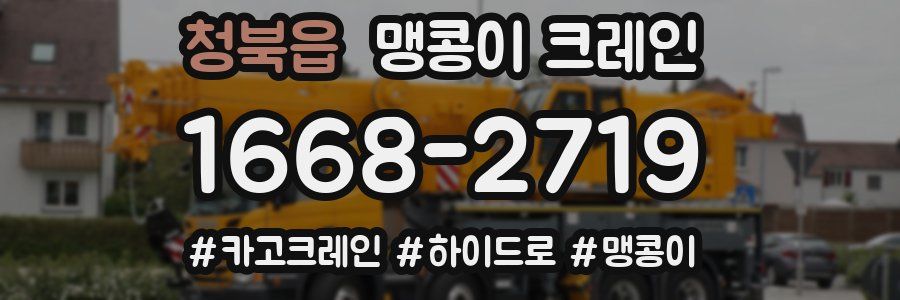 청북읍 맹콩이 크레인