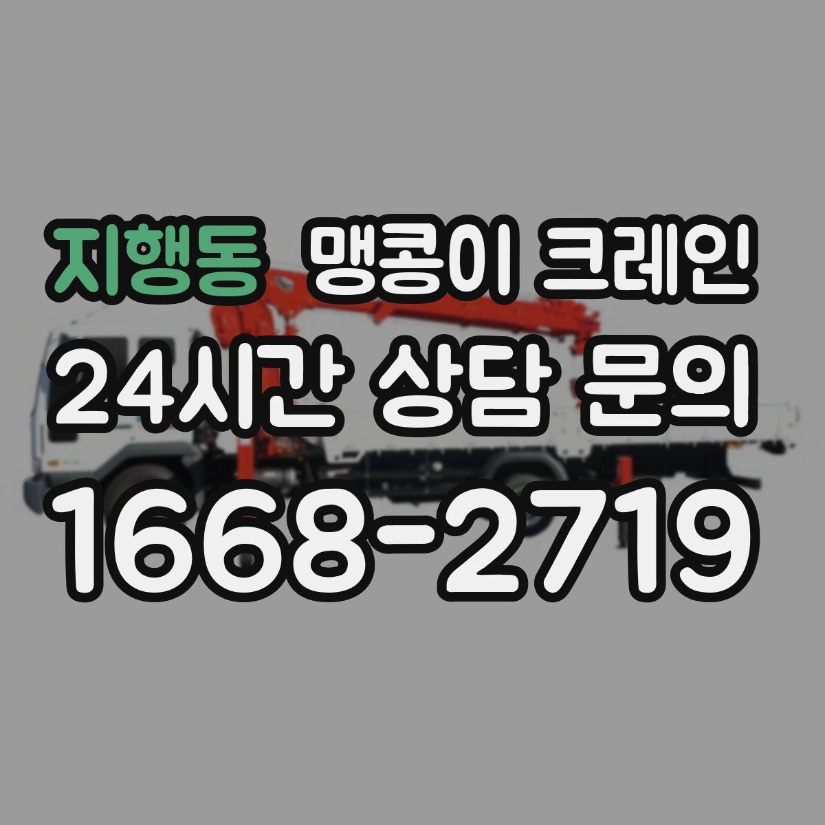 지행동 맹콩이 크레인