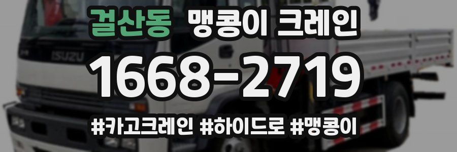 걸산동 맹콩이 크레인