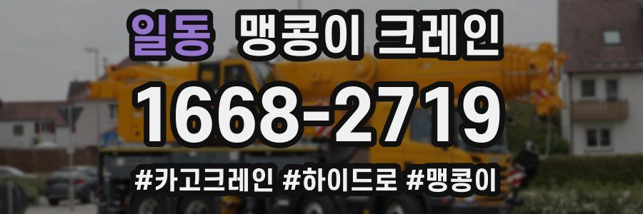 일동 맹콩이 크레인