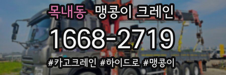 목내동 맹콩이 크레인