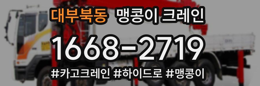 대부북동 맹콩이 크레인
