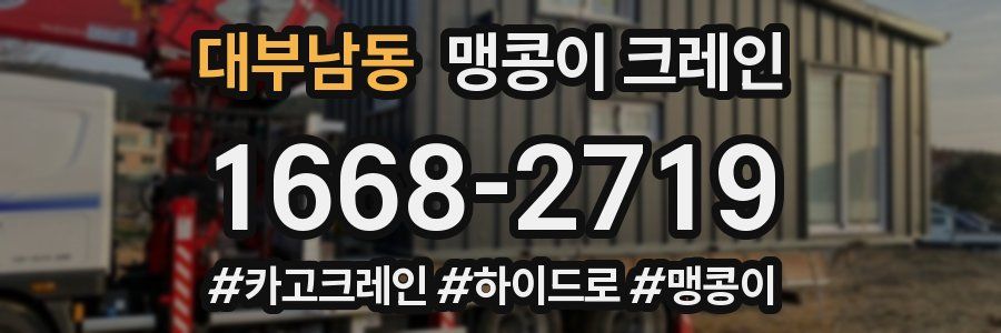 대부남동 맹콩이 크레인