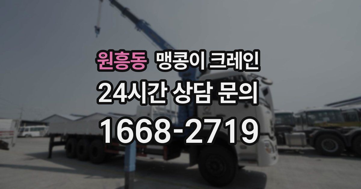 원흥동 맹콩이 크레인