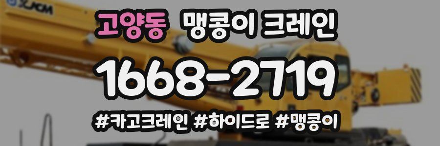 고양동 맹콩이 크레인