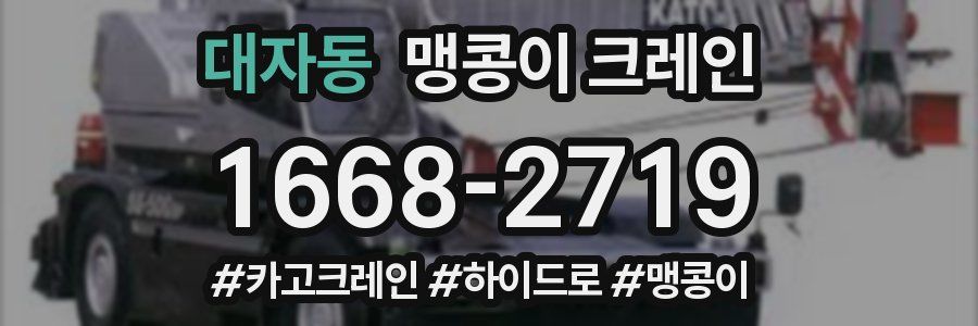 대자동 맹콩이 크레인