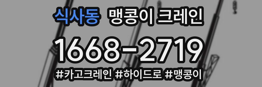 식사동 맹콩이 크레인