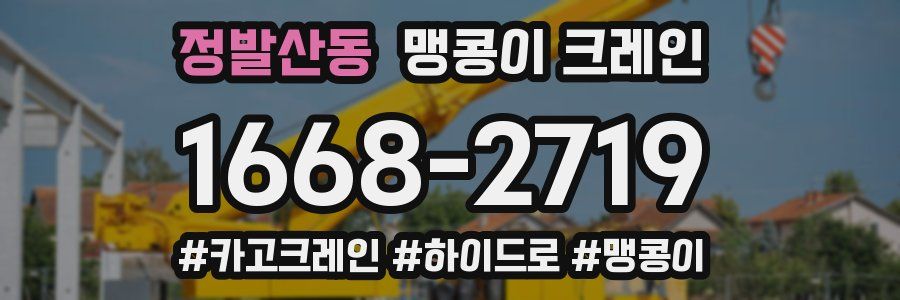 정발산동 맹콩이 크레인