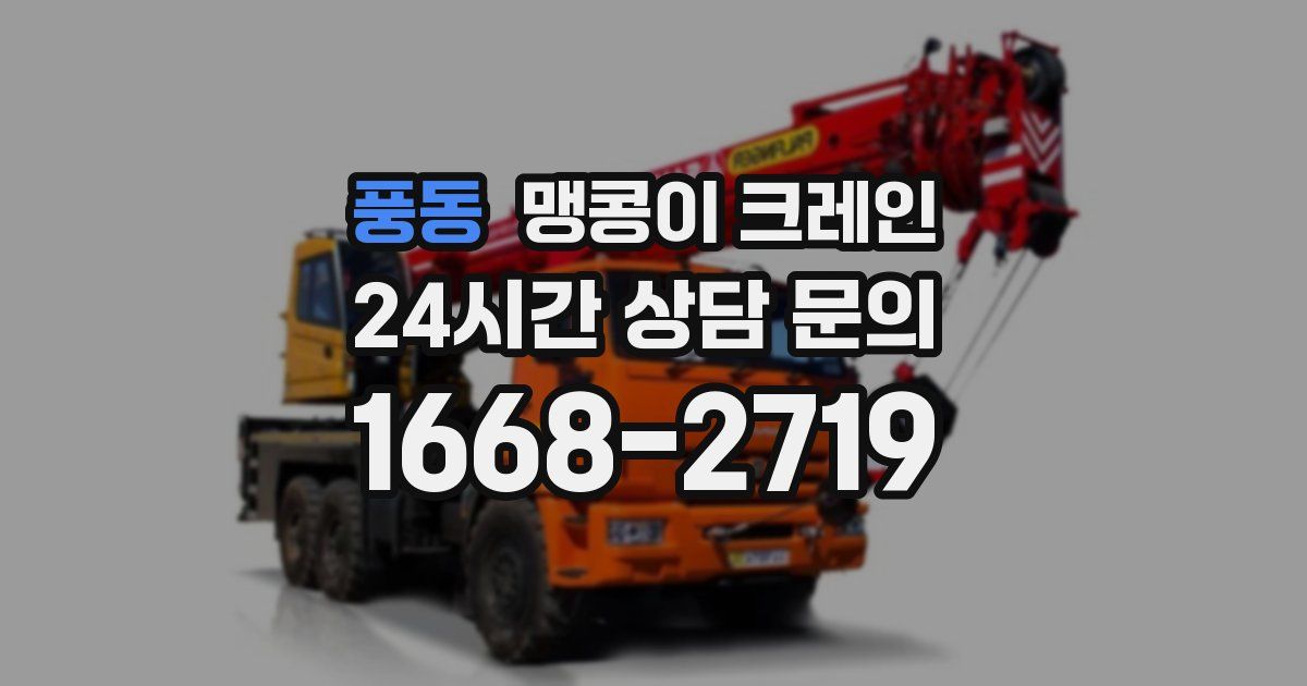 풍동 맹콩이 크레인