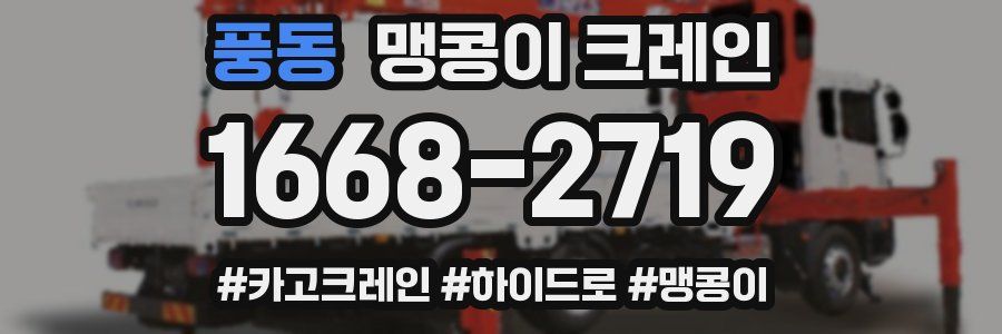 풍동 맹콩이 크레인