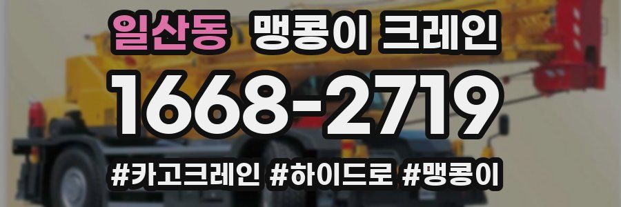 일산동 맹콩이 크레인